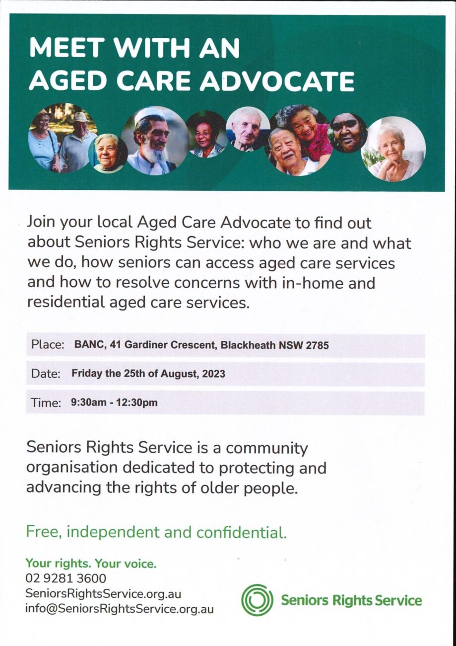 Meet with an aged care advocate 25082023
